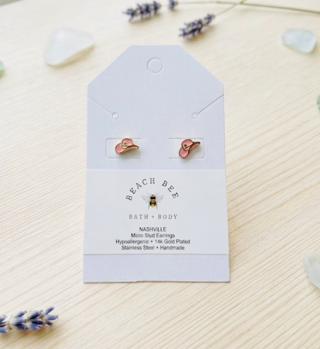 Handmade Micro Stud Earrings