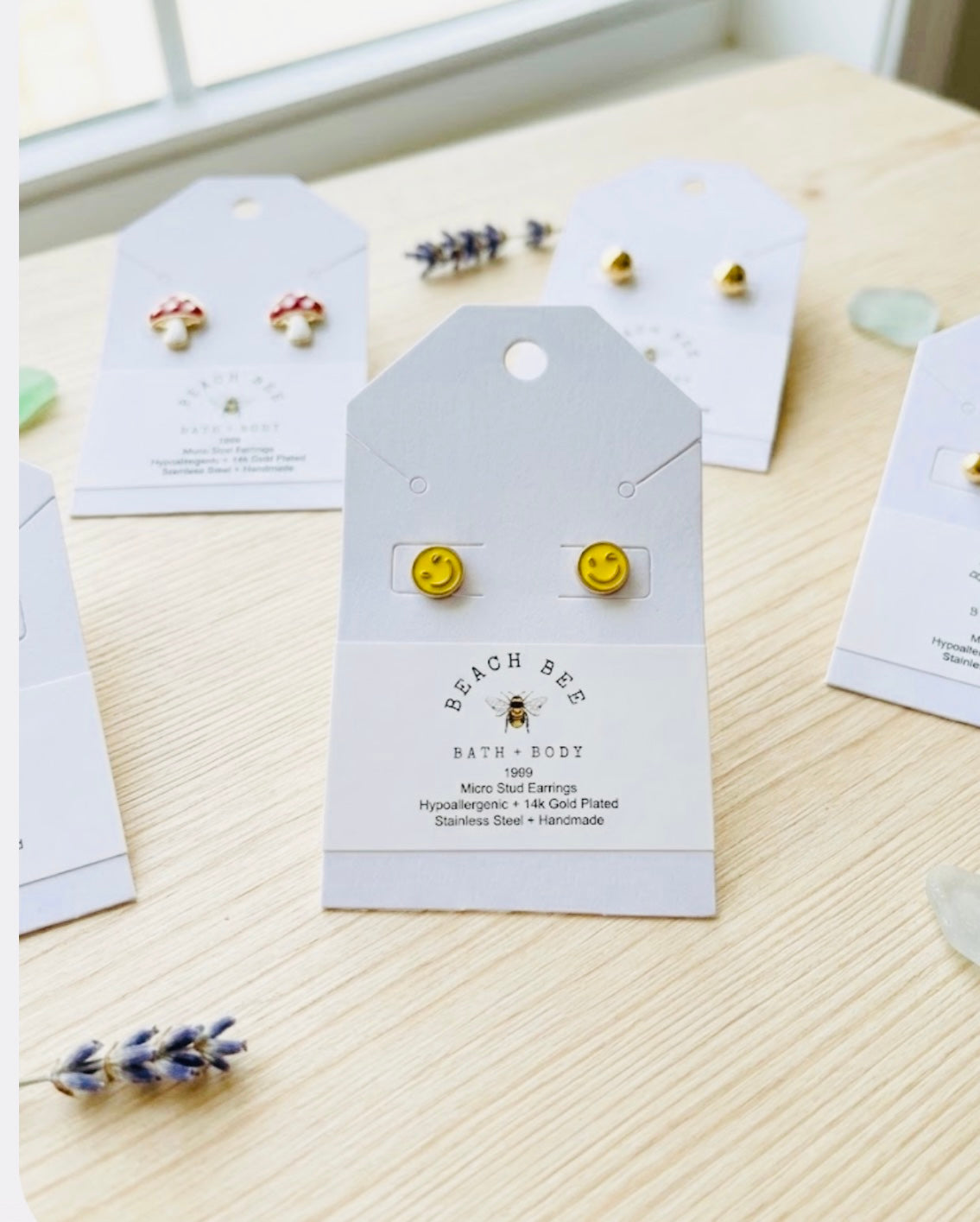 Handmade Micro Stud Earrings