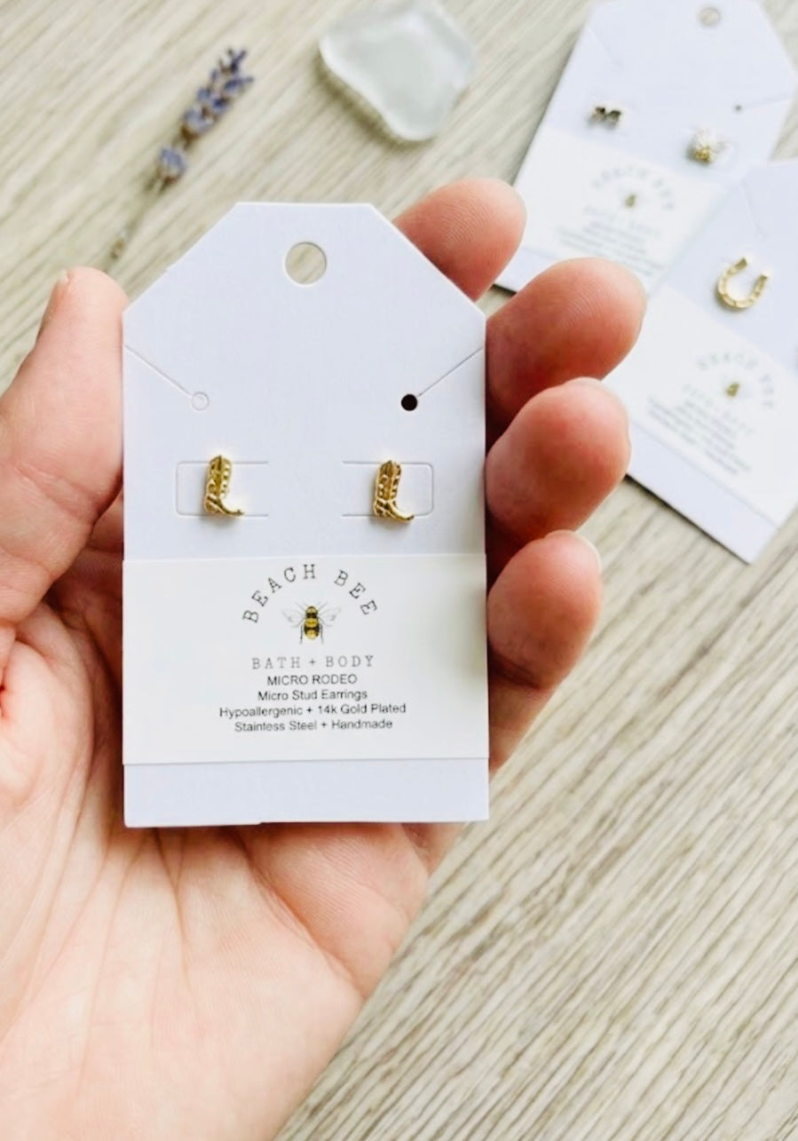 Handmade Micro Stud Earrings